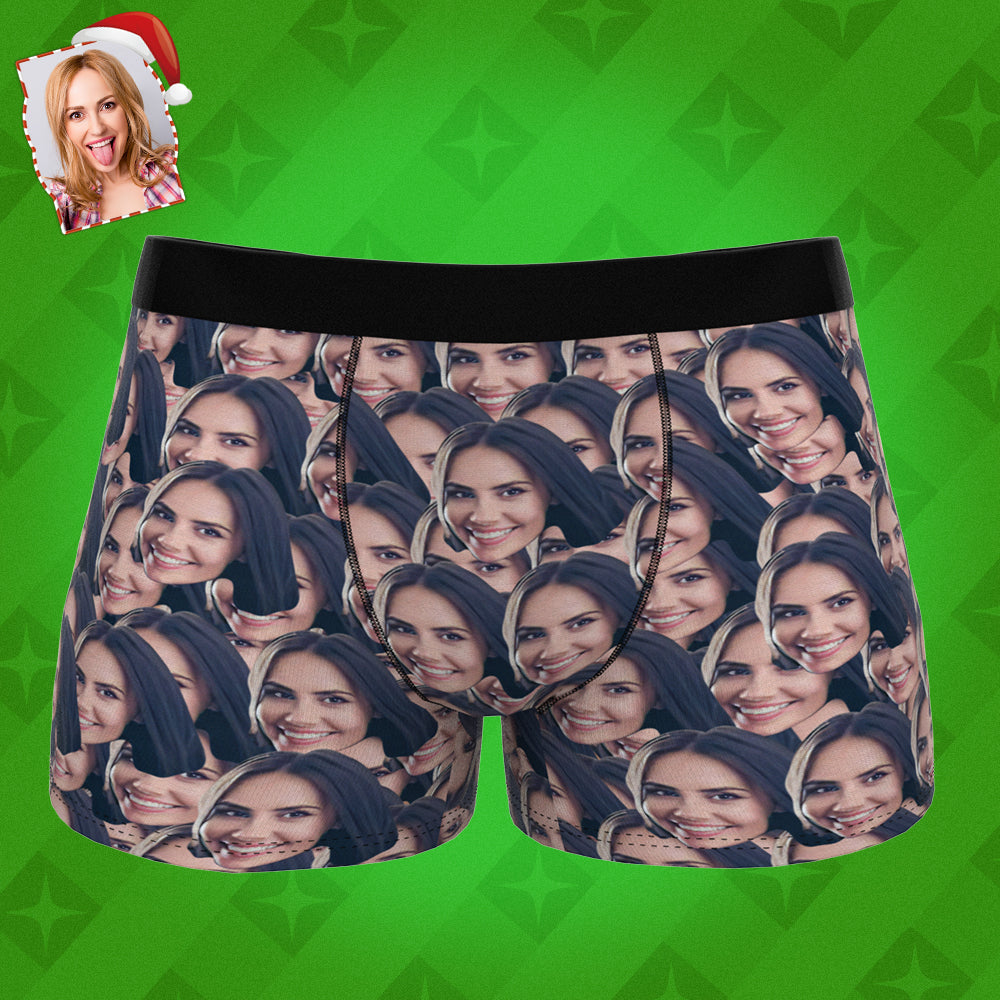 Custom Face Mash Boxer Shorts D03