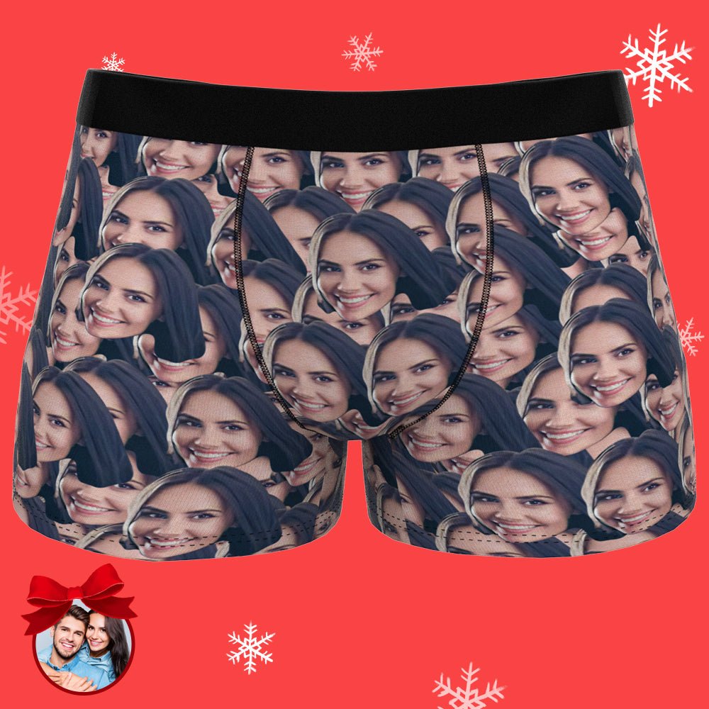 Custom Face Mash Boxer Shorts D03