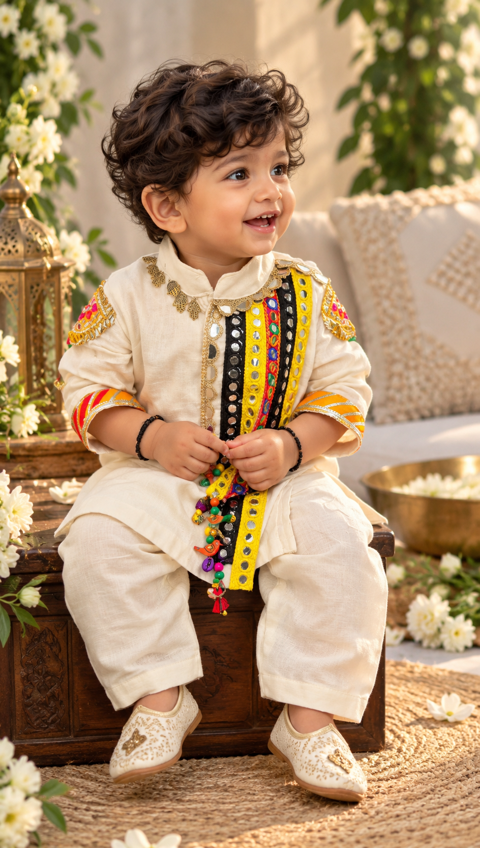 Little Maharaja Cotton Kurta Set for Kids
