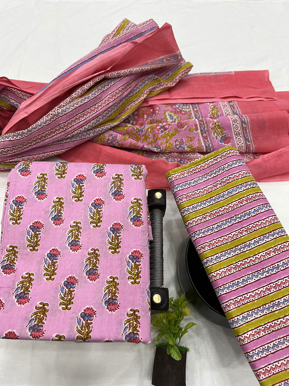 Cotton Suit Mulmul Dupatta