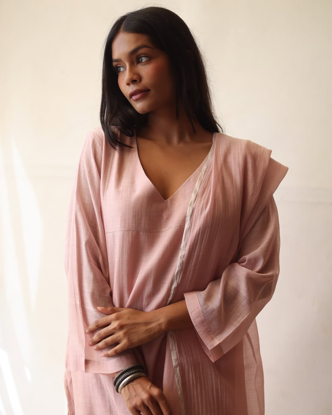 Dusty Rose Basic Kurta Set