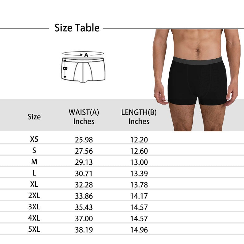 Custom Underwear with Face Personalized Face Boxers For Men D19