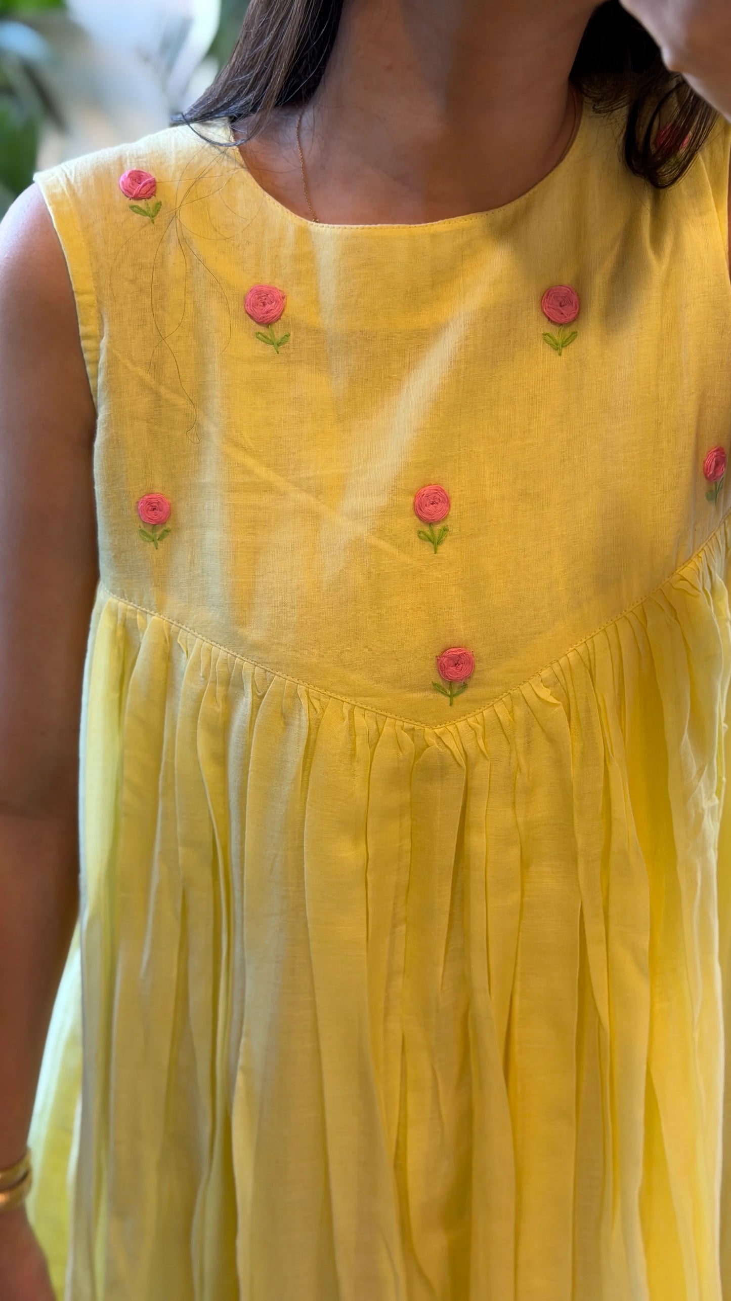Primrose Glow Mul Cotton Dress