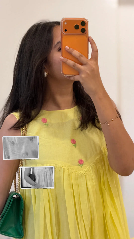 Primrose Glow Mul Cotton Dress