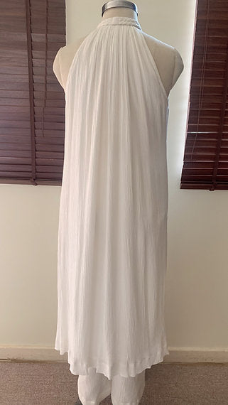 The Mira Set : White Long Kurta and pant