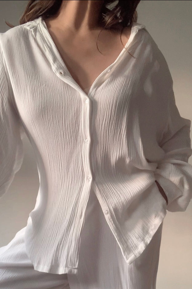 Organic Cotton White Sand  Set - Lounge Wear Airport Coord Set