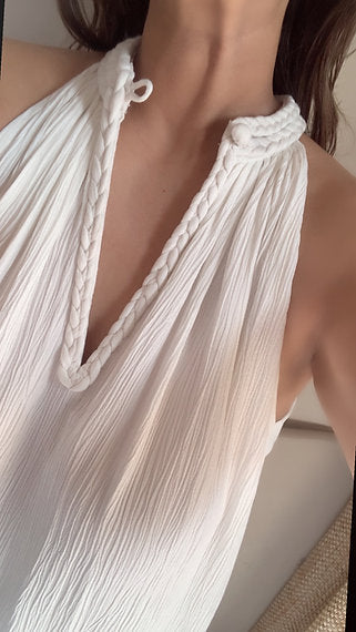 The Mira Set : White Long Kurta and pant