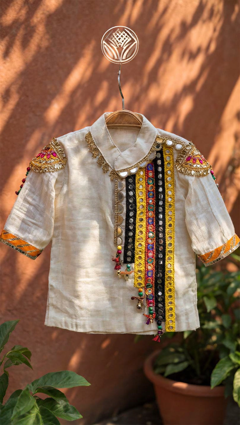 Little Maharaja Cotton Kurta Set for Kids