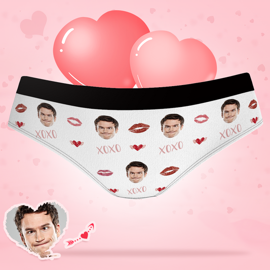 Custom Women's Underwear Shorts Funny Underwear for Her I Love You D12