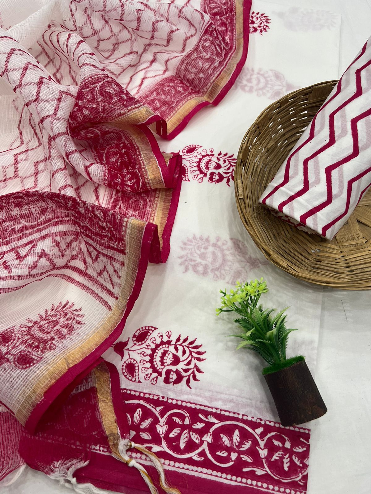 Cotton Suit With Kota Doriya Dupatta