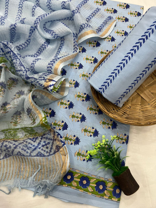 Cotton Suit With Kota Doriya Dupatta