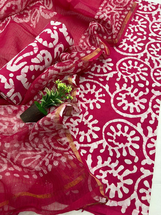 Cotton Suit With Kota Doriya Dupatta