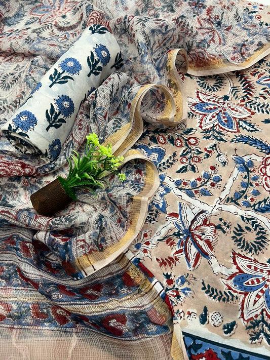 Cotton Suit With Kota Doriya Dupatta