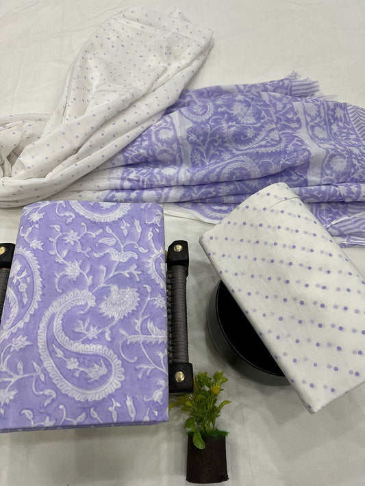 Cotton Suit Mulmul Dupatta