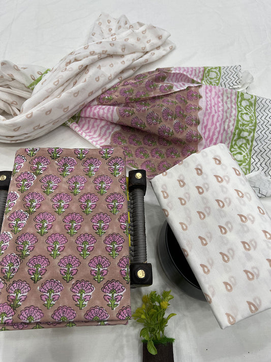 Cotton Suit Mulmul Dupatta