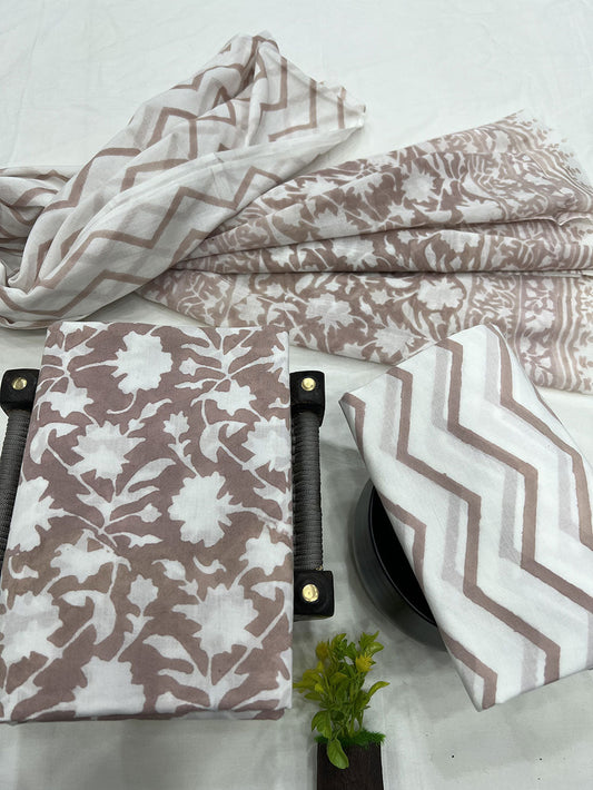 Cotton Suit Mulmul Dupatta