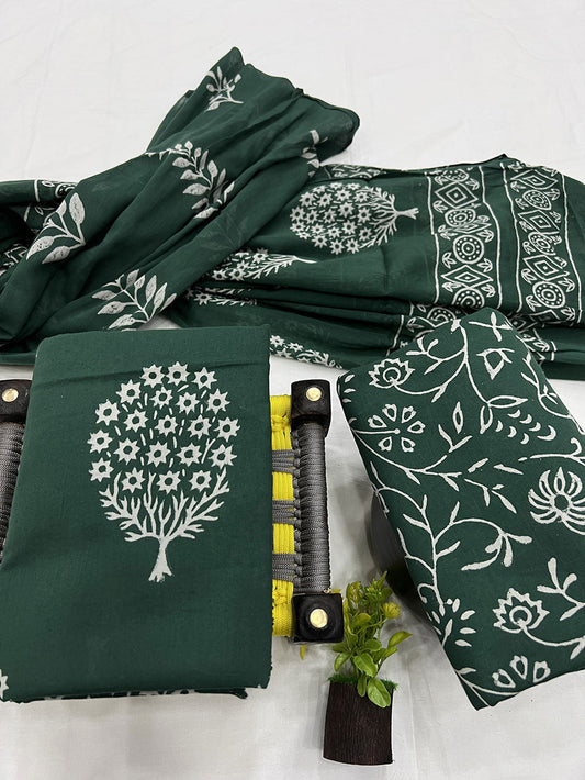 Cotton Suit Mulmul Dupatta