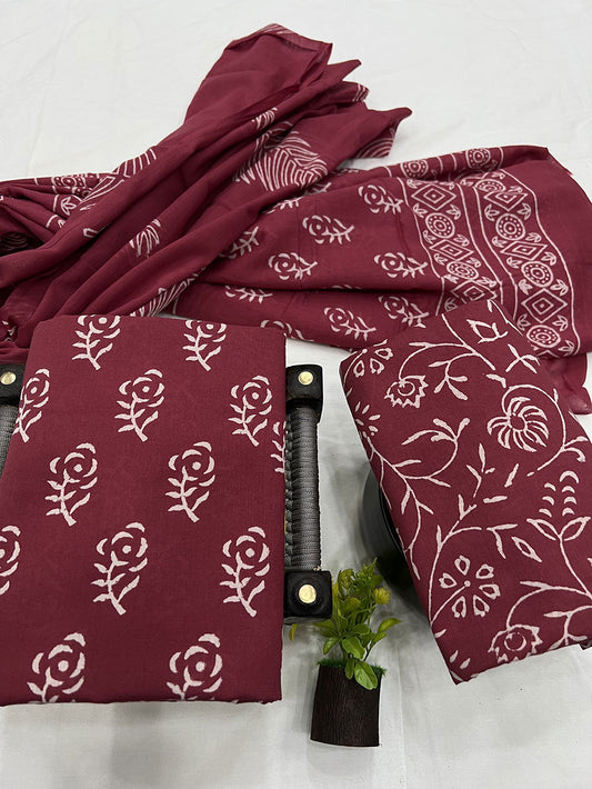 Cotton Suit Mulmul Dupatta
