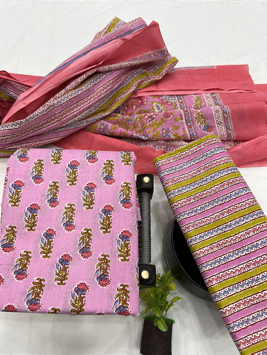 Cotton Suit Mulmul Dupatta