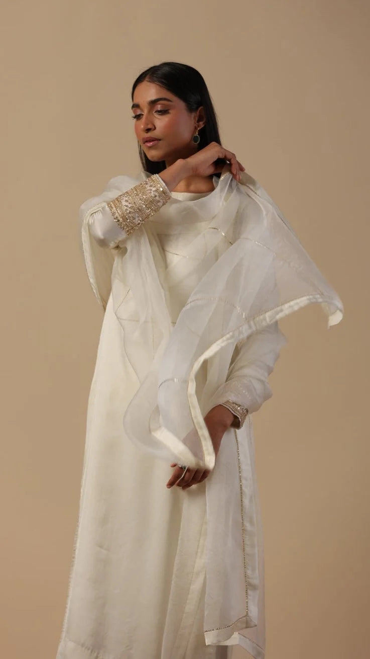 Pure Modal Silk Handwork Suit | Festive & Wedding Wear -Red