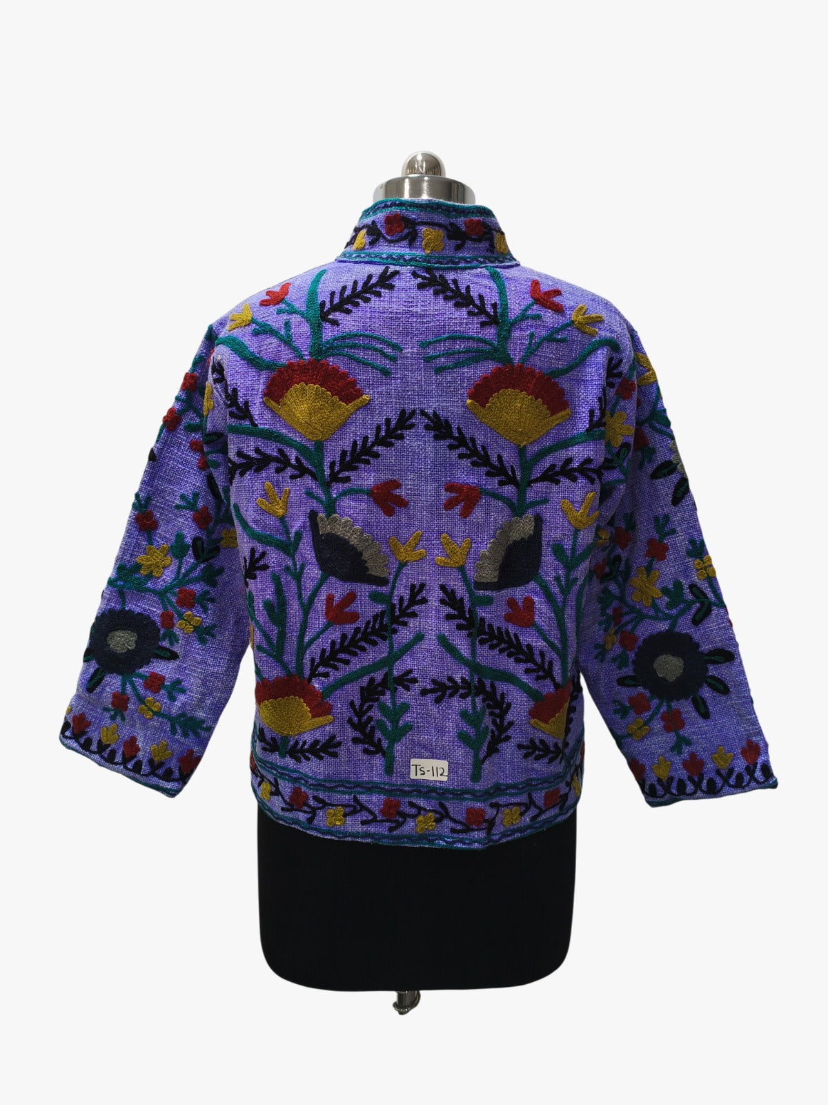 Purple Floral Embroidery Suzani TNT Jacket