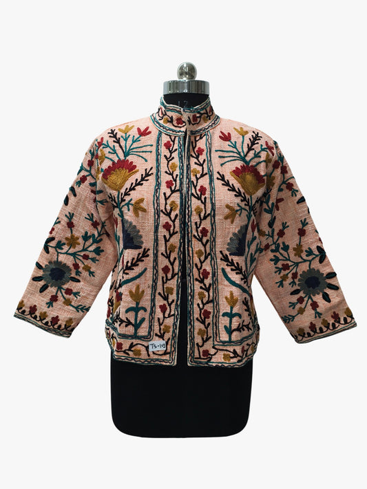 Rose Floral Embroidery Suzani TNT Jacket