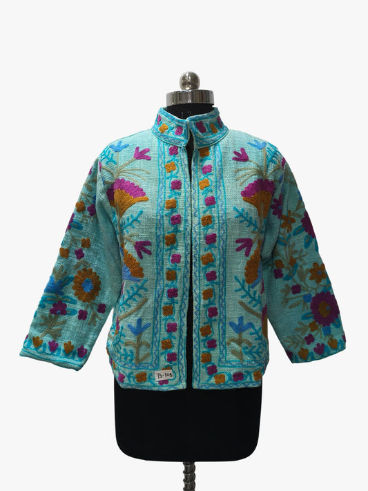 floracent Floral Embroidery Suzani TNT Jacket