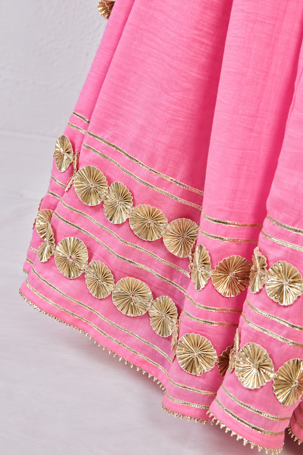 Gota work Lehnga-Blouse with dupatta- MEENA COLLECTION
