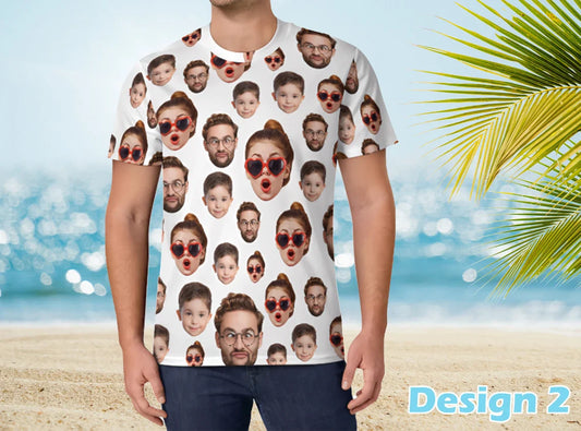 Unisex Custom Photo Face Shirt / T-shirt Gift