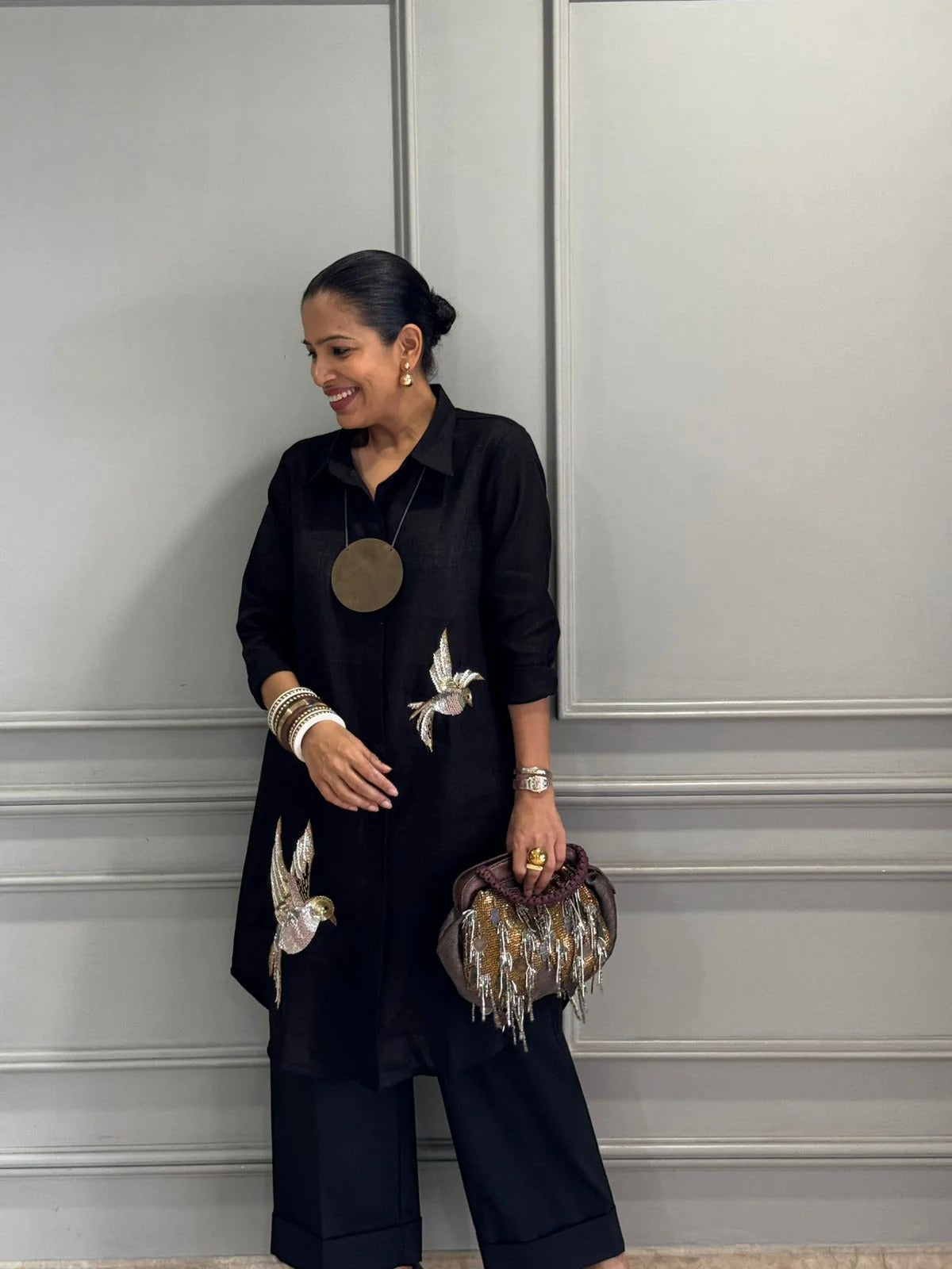 100% Linen Avian Shirt Dress and Pant