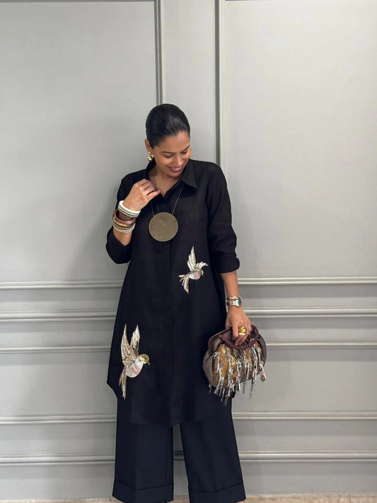 100% Linen Avian Shirt Dress and Pant