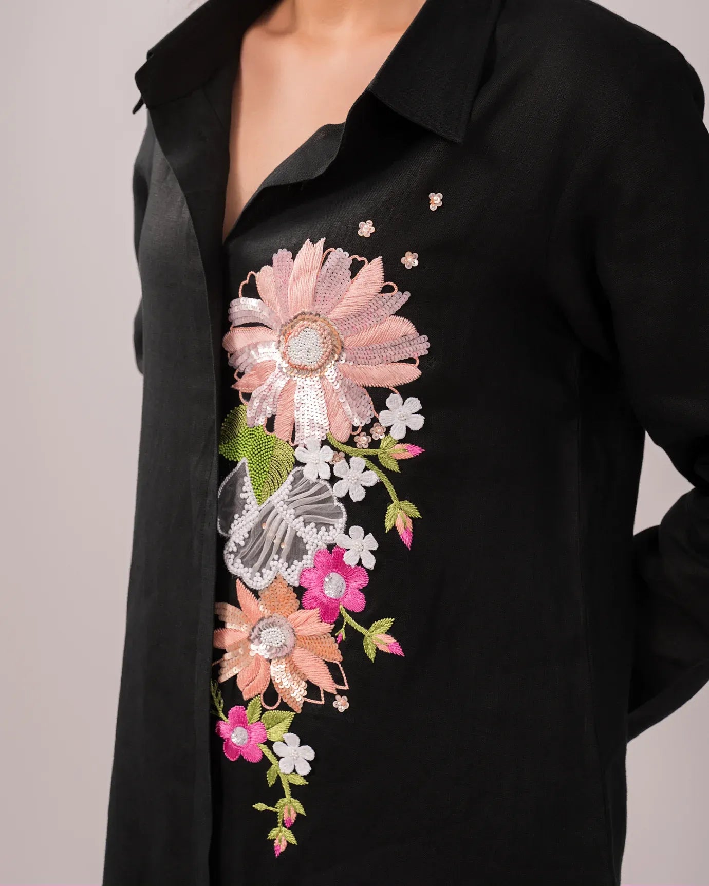 100% Linen Avian Shirt Dress